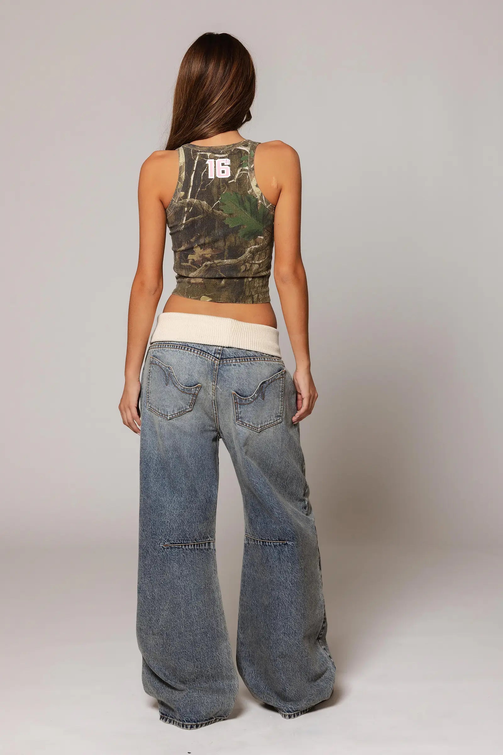 Fold Over Jeans