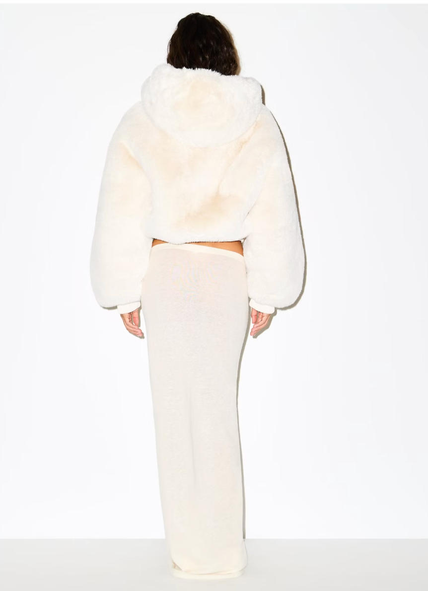 Snow Fur Zip Jacket